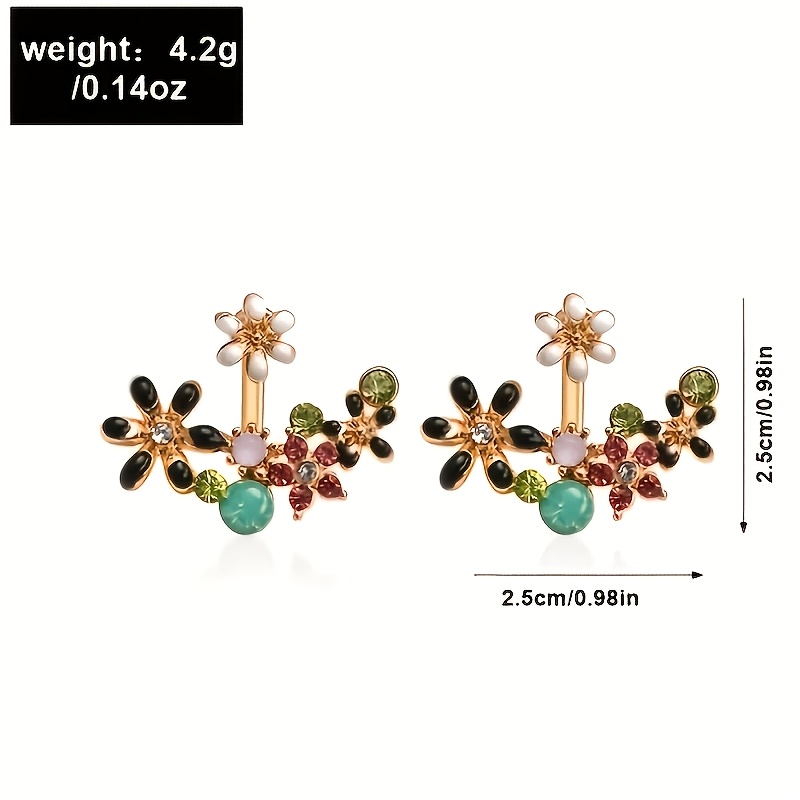 Women's Elegant Luxury Flower Imitation Pearl Stud Earrings